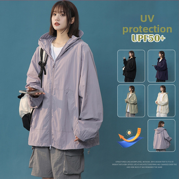 Outdoor windbreaker unisex s kapucňou, nylon, rýchloschnúci materiál, UPF50+ UV ochrana