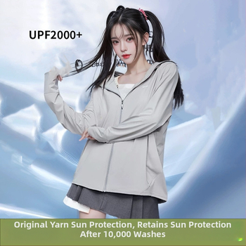 Set za zaštitu od sunca s kapuljačom za aktivne sportove — UPF50+ UV zaštita, brzo sušenje, prozračan lagan materijal, 185 g (88% nylon, 12% spandex) — gornji dio i hlače