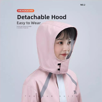 Išskirtas lietaus striukės su kelnais komplektas motoriniam važiavimui, vandeniui atsparus PVC sluoksnis, Chunya Spinning audinys, suaugusieji, logotipo pritaikymas