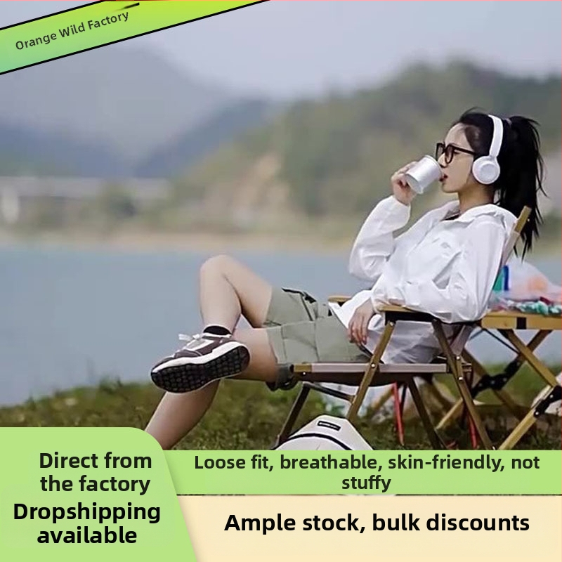 Lauko striukė su gobtuvu iš nailono, unisex, greitai džiūsta, kvėpuojanti, UV apsauga UPF50+, drėgmės valdymas