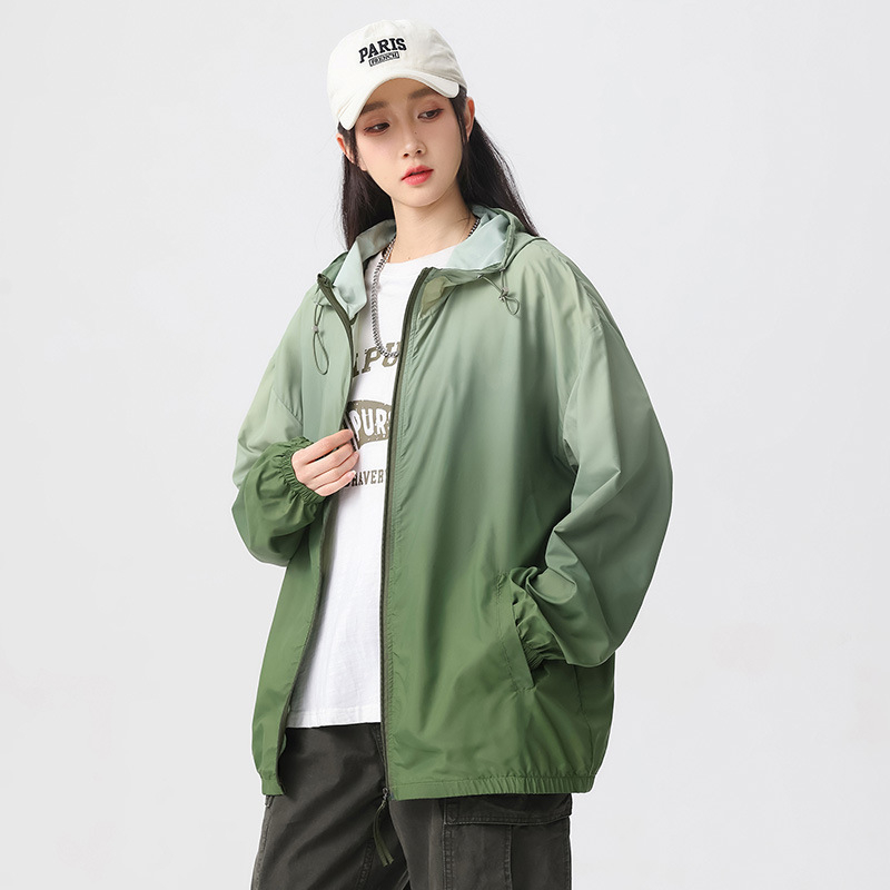 Kapuutsiga jakk UPF50+ UV kaitse, 100% polüester, kerge ja hingav