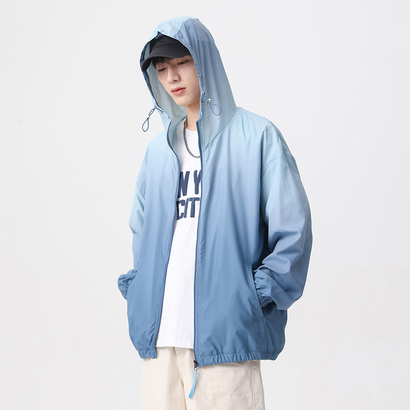 Kapuutsiga jakk UPF50+ UV kaitse, 100% polüester, kerge ja hingav