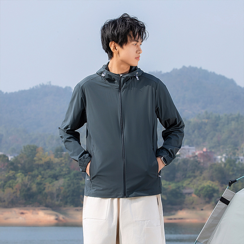 Gobtuvinė UV apsauga striukė lauko sportui UPF50+ (greitai džiūsta, kvėpuojanti, lengva, 90% nailonas, 10% spandeksas)