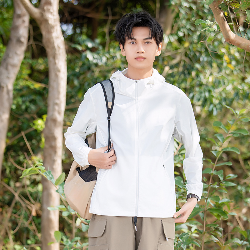 Gobtuvinė UV apsauga striukė lauko sportui UPF50+ (greitai džiūsta, kvėpuojanti, lengva, 90% nailonas, 10% spandeksas)