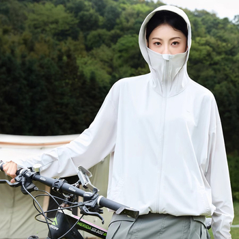 Lauko vėjinė striukė su gobtuvu - unisex, greitai džiūstanti, kvėpuojanti, UV apsauga UPF50+