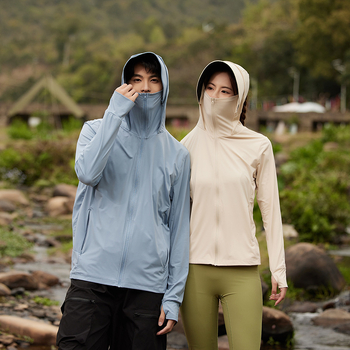 Αντιανεμικό μπουφάν εξωτερικού με κουκούλα, προστασία UV UPF50+, γρήγορο στέγνωμα, αναπνεόμενο, ελαφρύ νάιλον ύφασμα