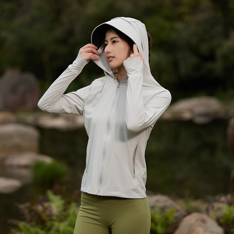 Αντιανεμικό μπουφάν εξωτερικού με κουκούλα, προστασία UV UPF50+, γρήγορο στέγνωμα, αναπνεόμενο, ελαφρύ νάιλον ύφασμα
