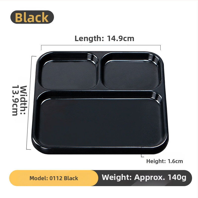 Kimmeli melaminė dip plokštelė kepimui griliams, kvadratinė, 3–4 skyreliai, logotipas atspausdintas, pritaikymas įmanomas, apdaila po glazūra, šiuolaikinio minimalistinio stiliaus