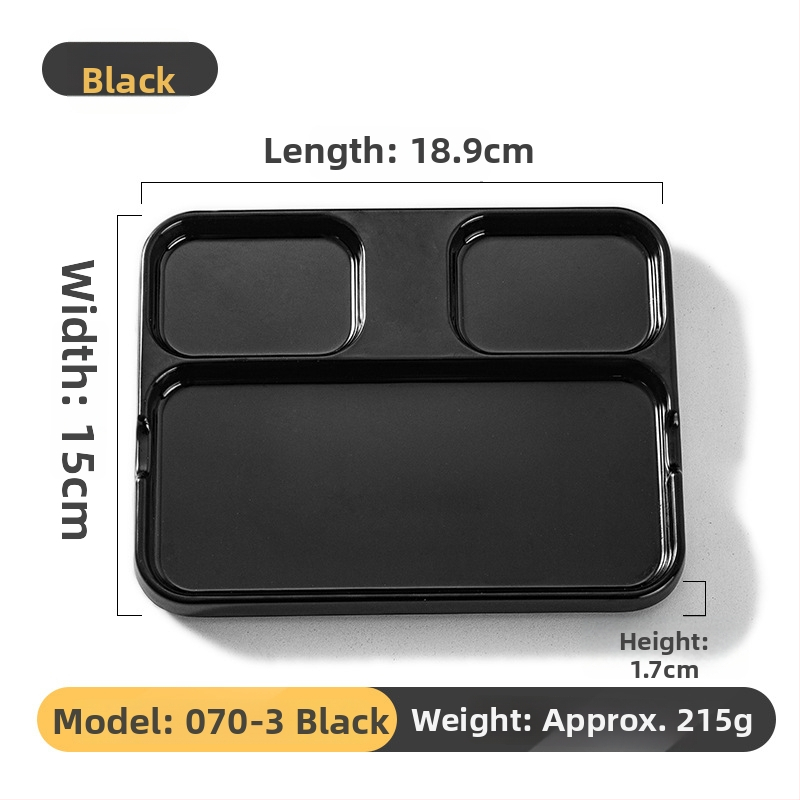 Kimmeli melaminė dip plokštelė kepimui griliams, kvadratinė, 3–4 skyreliai, logotipas atspausdintas, pritaikymas įmanomas, apdaila po glazūra, šiuolaikinio minimalistinio stiliaus