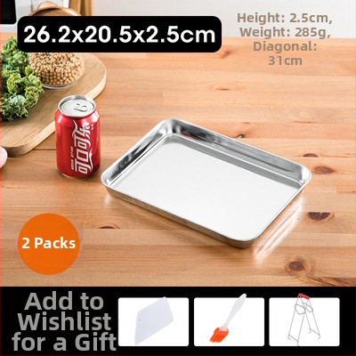 Stačiakampė garų plokštė iš 304 nerūdijančio plieno Dim Sum ir ryžių rulonėliams | lygus dugnas, elektroplatinė danga, su spauda logotipas