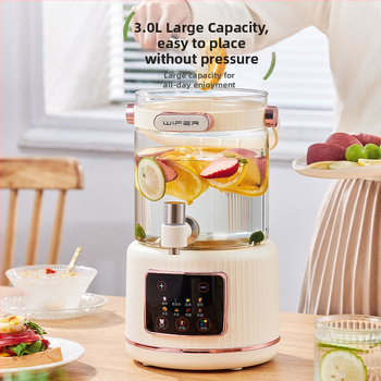 Fierbător electric de apă cu rezervor interior din sticlă, capacitate 3–4 L, control tactil, termostat digital, oprire automată și menținerea căldurii