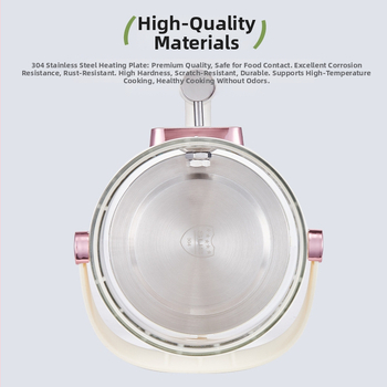 Fierbător electric de apă cu rezervor interior din sticlă, capacitate 3–4 L, control tactil, termostat digital, oprire automată și menținerea căldurii