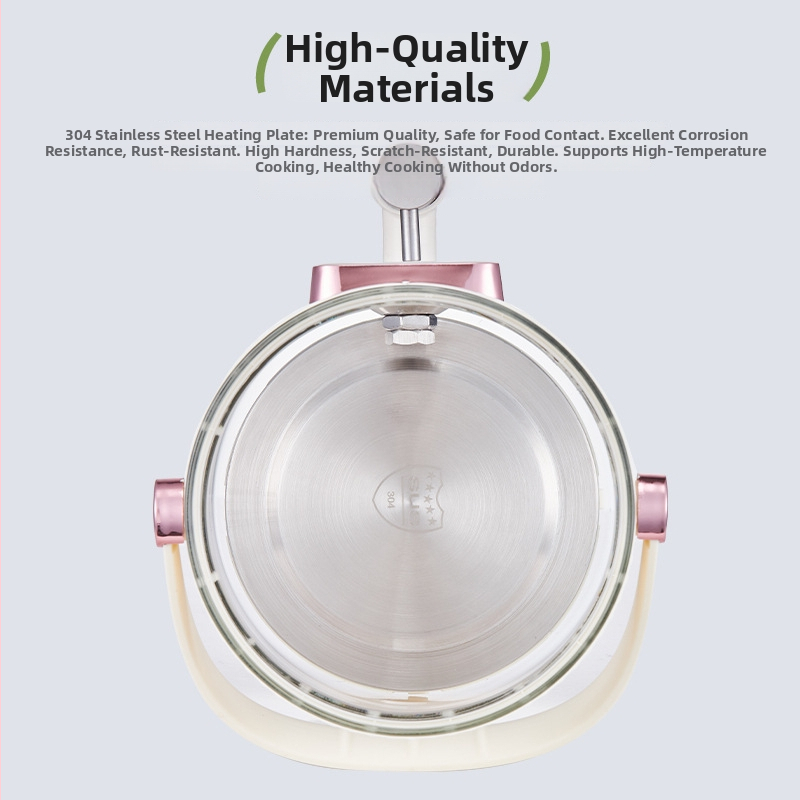 Fierbător electric de apă cu rezervor interior din sticlă, capacitate 3–4 L, control tactil, termostat digital, oprire automată și menținerea căldurii