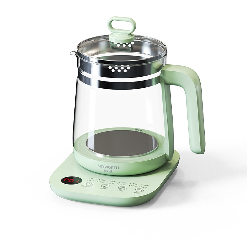 Skyworth Health Pot S195 1.8L sklenené telo, dotykové ovládanie, izolovaný, viacfunkčný hrniec na vodu 220V 500-1000W