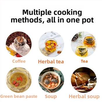 Elektrinis stiklinis arbatinukas sveikam dekokui, Corbier KBE996A, 800W, 220V, elektroninis termostatas su prisilietimo valdymu, 2–3 porcijoms