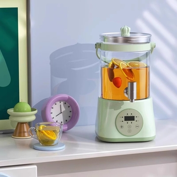 Ceainic electric pentru băuturi sănătoase, corp din sticlă borosilikată, 2–3 L, 800W, 220V, control prin atingere, termostat electronic, potrivit pentru peste 6 persoane