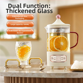 Health Pot daugiafunkcinis elektrinis puodas virimui ir arbatai biure, 800 ml, 300 W, 220 V, Automatinis išjungimas, Perkaitimo apsauga