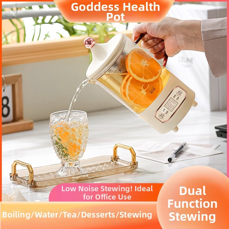 Health Pot daugiafunkcinis elektrinis puodas virimui ir arbatai biure, 800 ml, 300 W, 220 V, Automatinis išjungimas, Perkaitimo apsauga