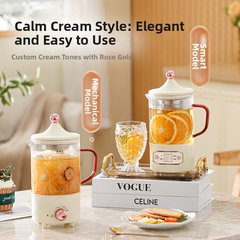 Health Pot daugiafunkcinis elektrinis puodas virimui ir arbatai biure, 800 ml, 300 W, 220 V, Automatinis išjungimas, Perkaitimo apsauga