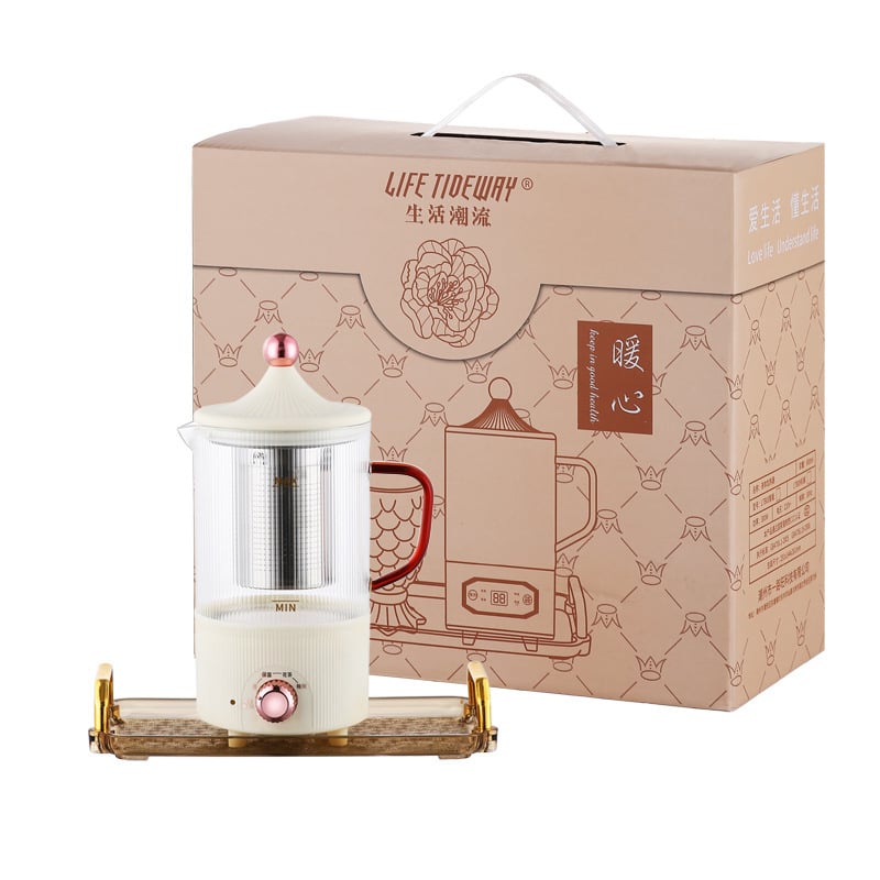 Health Pot multifunkcionális elektromos főző- és teáskanna kis irodához, 800 ml, 300 W, 220 V, Automatikus kikapcsolás, Túlfűtés elleni védelem