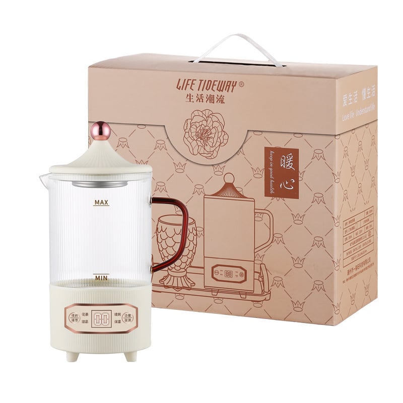 Health Pot multifunkcionális elektromos főző- és teáskanna kis irodához, 800 ml, 300 W, 220 V, Automatikus kikapcsolás, Túlfűtés elleni védelem