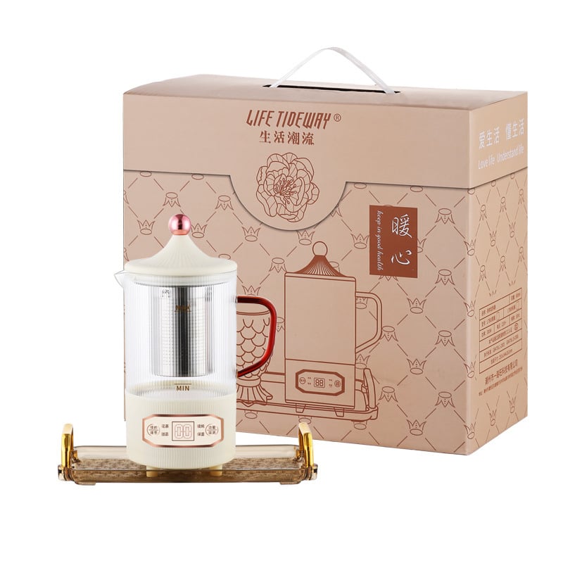 Health Pot multifunkcionális elektromos főző- és teáskanna kis irodához, 800 ml, 300 W, 220 V, Automatikus kikapcsolás, Túlfűtés elleni védelem