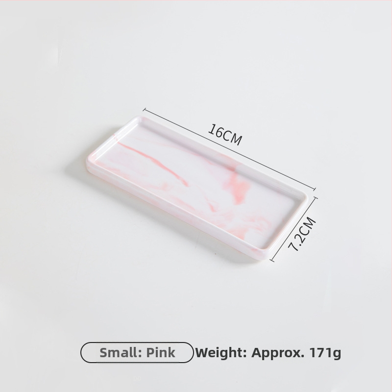Keraminė kvadratinė plokštelė-padėklas su dryžiais, rankomis dažyta paviršius, šiuolaikinis minimalistinis stilius, tinkama mikrobangų krosninei