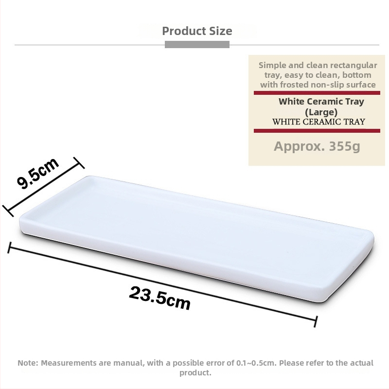 Keraminė kvadratinė plokštelė-padėklas su dryžiais, rankomis dažyta paviršius, šiuolaikinis minimalistinis stilius, tinkama mikrobangų krosninei