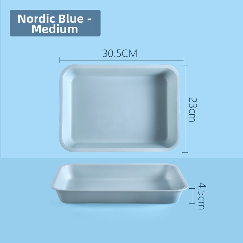 Plastikinis stačiakampis padėklas vientisu raštu (Prekės ženklas: Juxingshun; Medžiaga: Plastikas; Forma: Stačiakampė; Stilius: Naujasis Kinų stilius)