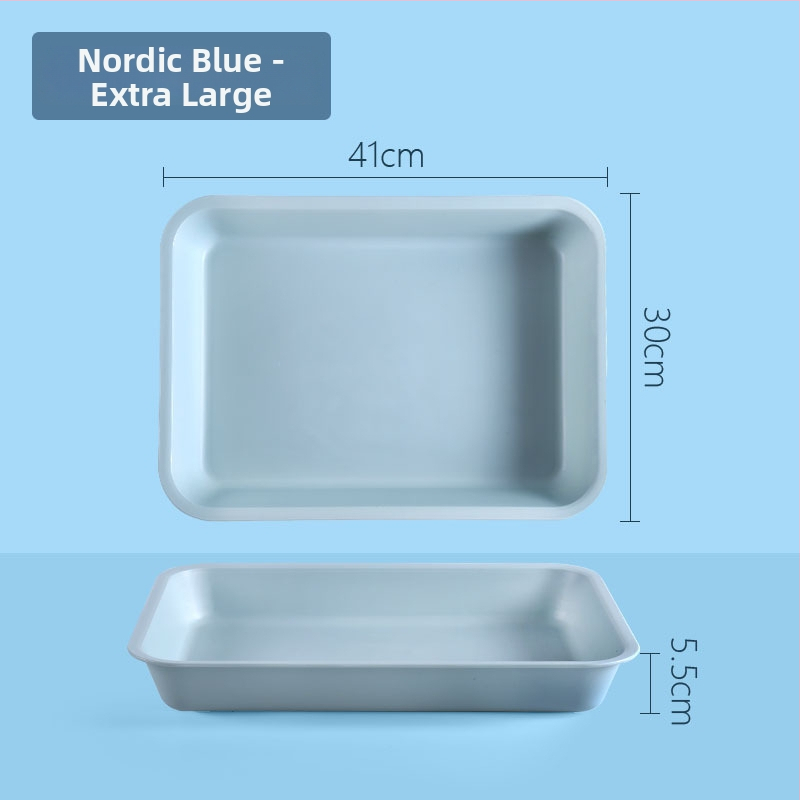 Plastikinis stačiakampis padėklas vientisu raštu (Prekės ženklas: Juxingshun; Medžiaga: Plastikas; Forma: Stačiakampė; Stilius: Naujasis Kinų stilius)