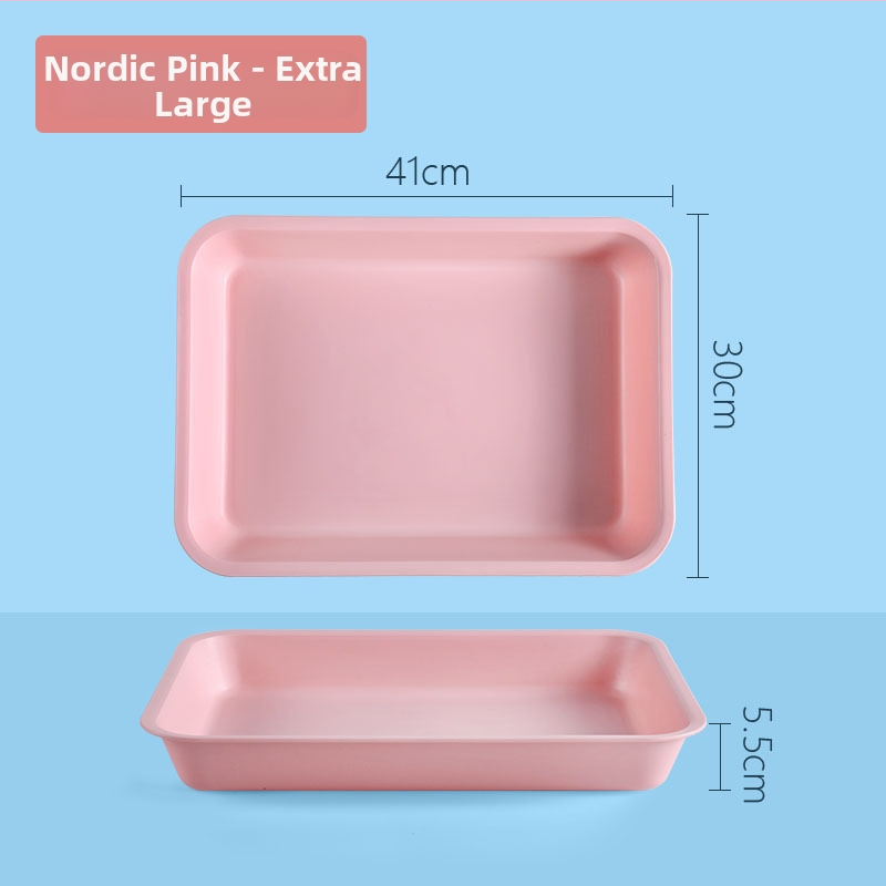 Plastikinis stačiakampis padėklas vientisu raštu (Prekės ženklas: Juxingshun; Medžiaga: Plastikas; Forma: Stačiakampė; Stilius: Naujasis Kinų stilius)