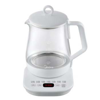 Ceainic de sănătate pentru birou – corp din sticlă borosilicată, 1–1,5 L, 220V, 500–1000W, termostat digital