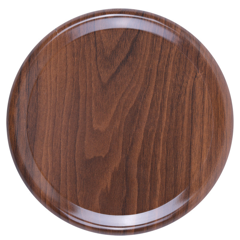 Apvalus stalo kilimėlis Kinijos stiliuje, medžio tekstūra, izoliacija, atsparus aukštai temperatūrai, anti-degimui