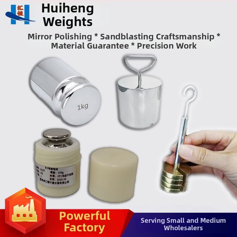 304 nerūdijančio plieno svoriai, nemagnetiniai, cilindriniai, aukšta tikslumas, matavimo diapazonas 5 kg–1 mg