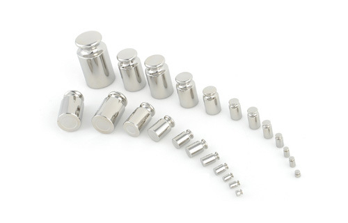 Greutăți de calibrare de înaltă precizie din oțel inoxidabil nemagnetic, model Huiheng, interval 500 g–1 mg, precizie E1/E2/F1/F2