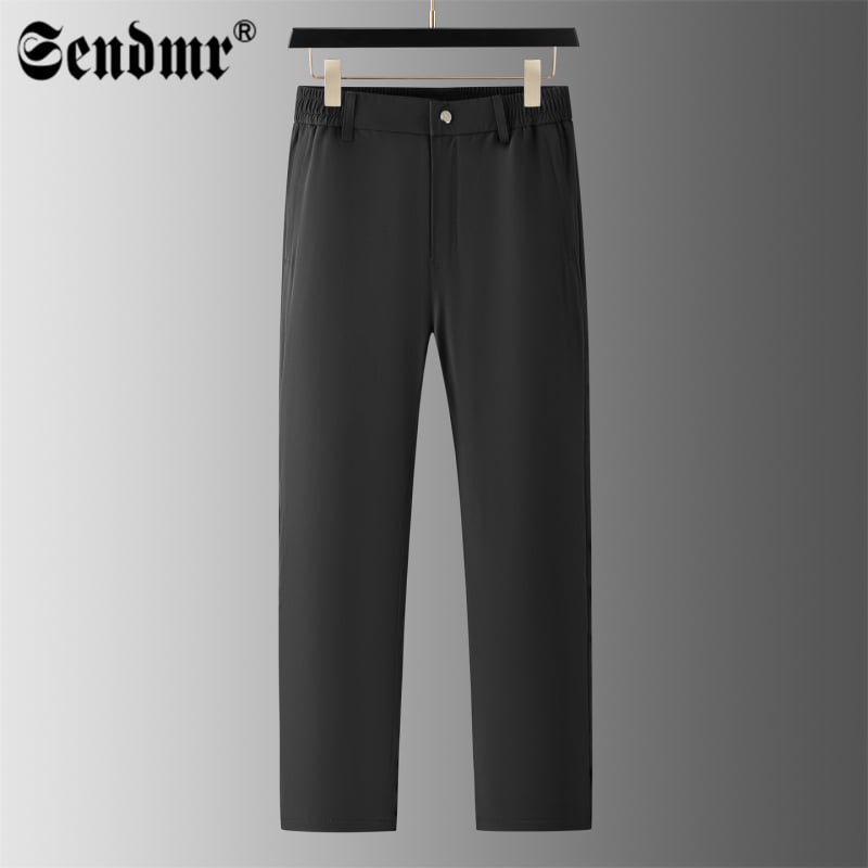 Meeste sirge lõikega püksid, tuule- ja veekindlad, fleece-vooderiga, mikroelastsed, polüester-spandex segu