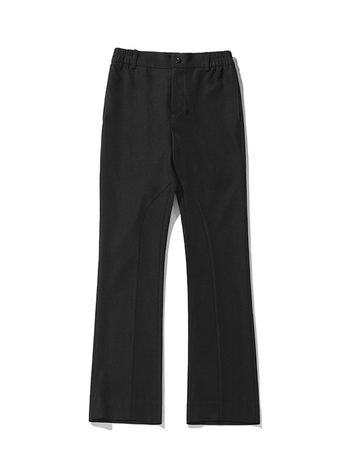 Pantaloni casual largi, căptuți cu fleece, talie medie, iarnă, poliester 97,8%, stil Hong Kong