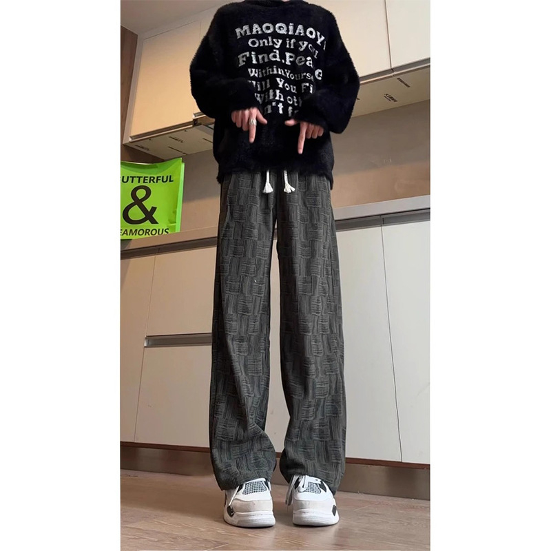 Meeste corduroy fleece'iga voodriga teksad, sirge lõige, talv