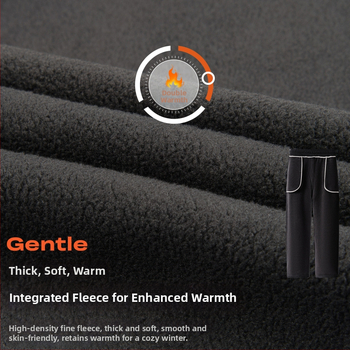 Pantaloni de iarnă din corduroy, căptușiți cu fleece, croială dreaptă, talie medie, șiret în talie, model dungat