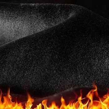 Pantaloni de lucru pentru bărbați cu fleece, croială dreaptă, talie medie, închidere cu șnur, poliester