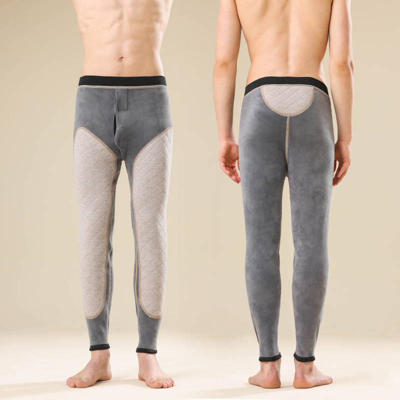 Unisex termopüksid põlvekaitsega ja talie kaitsega, kolmekihiline fleece, väga paks kangas 501–600 g/m², sametvooder