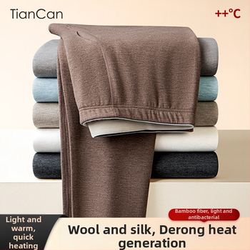 Meeste termilised püksid Sky Silkworm Derong akrüülkangast, kahekordne kiht, ekstra paksus 301-350 g/m2, sametvooder, soojenduse funktsioon