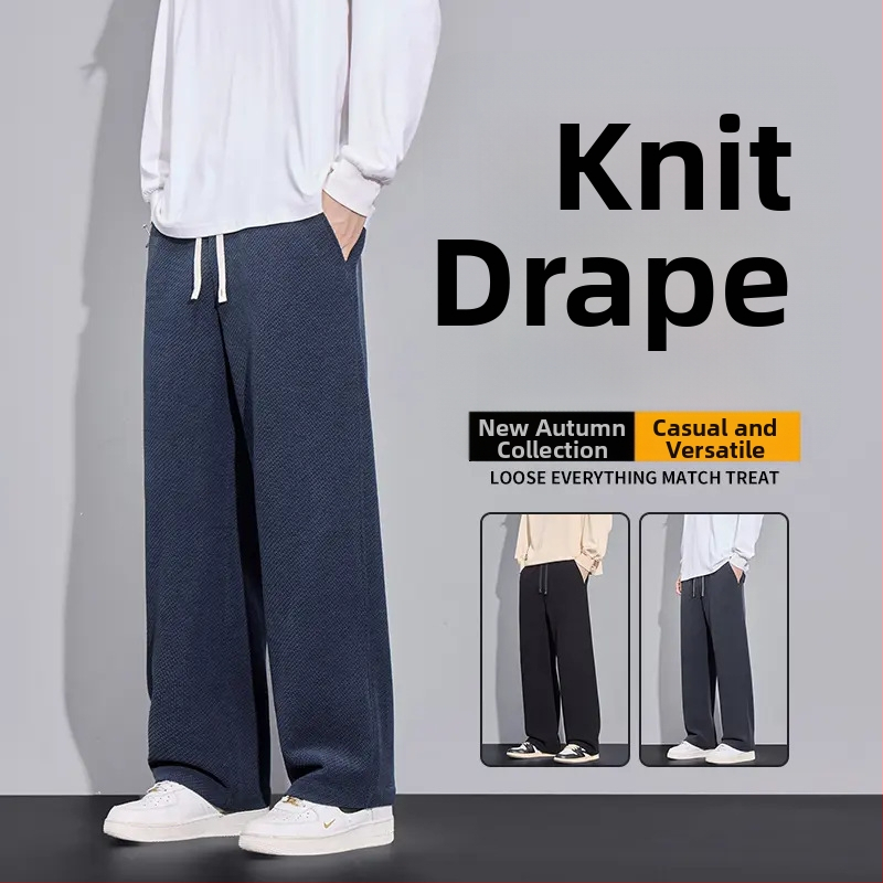 Meeste kootud ruuduline püksid sügistalveks, puuvillane, kõrge vöökohaga, sirge lõige, pikad