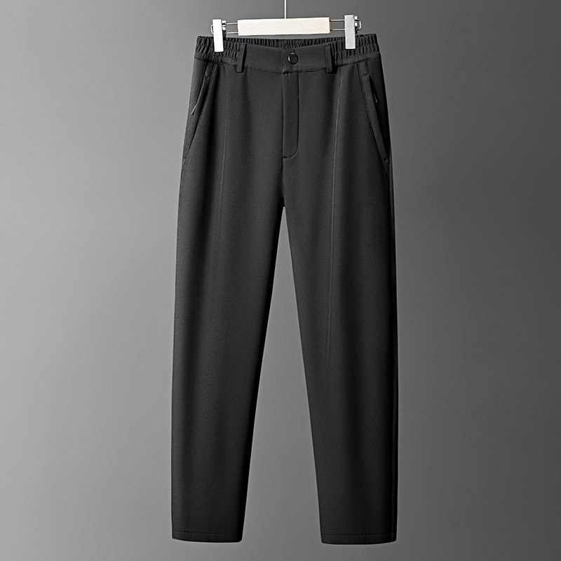 Férfi téli sportos nadrág – szélálló és vízálló, fleece béléssel, egyenes szabás, középmagas derék