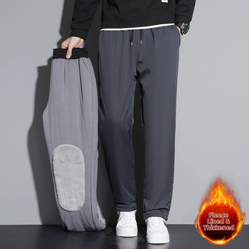 Kelnės su tiesiu kirpimu, vidutinio juosmens, paprastas stilius, ilgos kelnės, tinkančios vidutinio amžiaus žmonėms