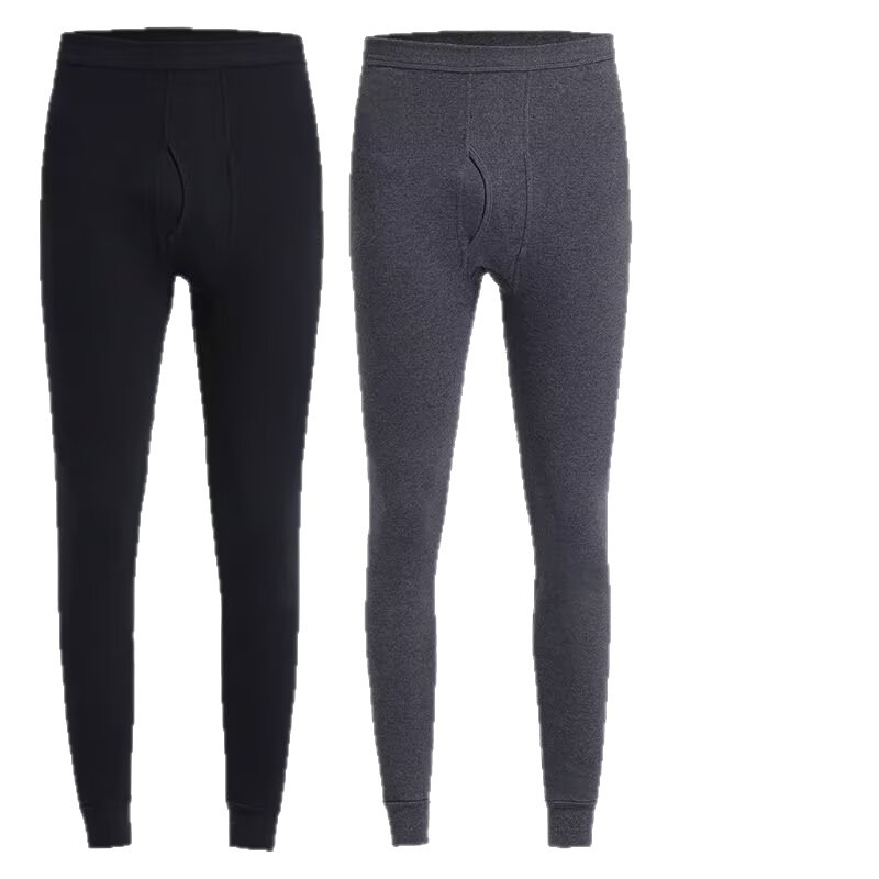 Meeste Slim Fit igapäevased püksid keskmise vöökohtaga, ühevärvilised polüester, sügis 2025