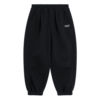 Зимни спортни панталони за момчета с флисово подслояване, 52% памук, средна талия и ластична лента, меко обработена материя, зима 2025