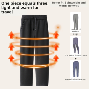 Vyriski sportiniai kelniai su flisu, vėjo atsparūs, tiesus kirpimas, vidurinė juosta, vienalytės spalvos, žiemos 2025