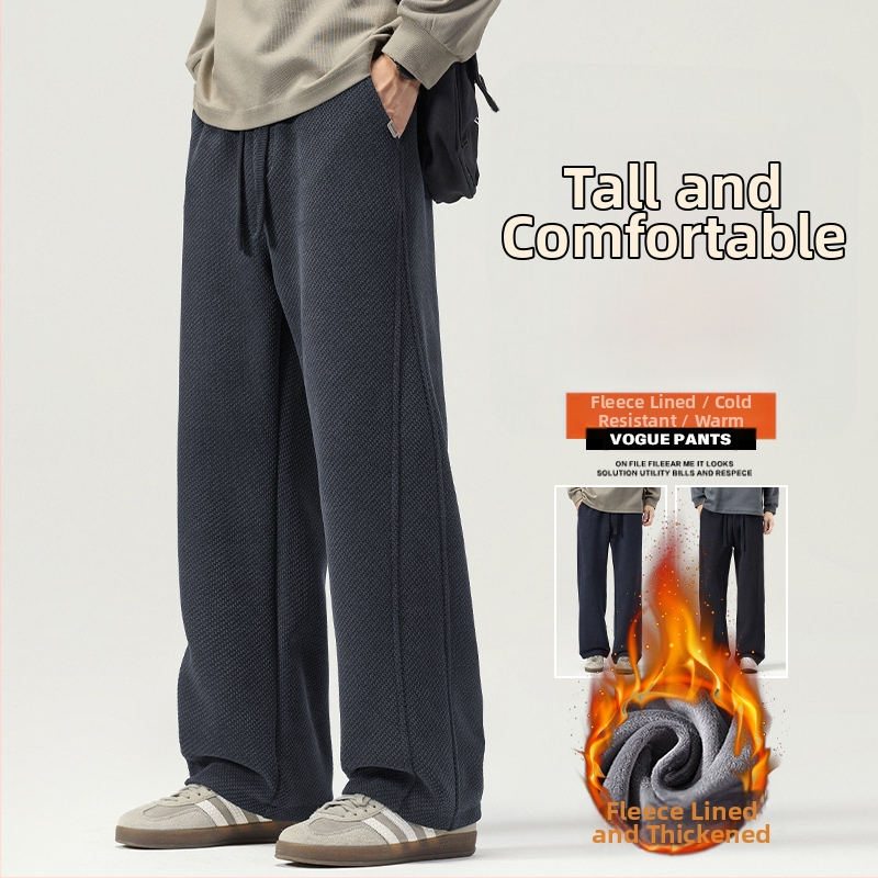 Anyang sametise fliisiga vabad sportpüksid – keskmise talje, 100% polüester, jaapani värske stiil