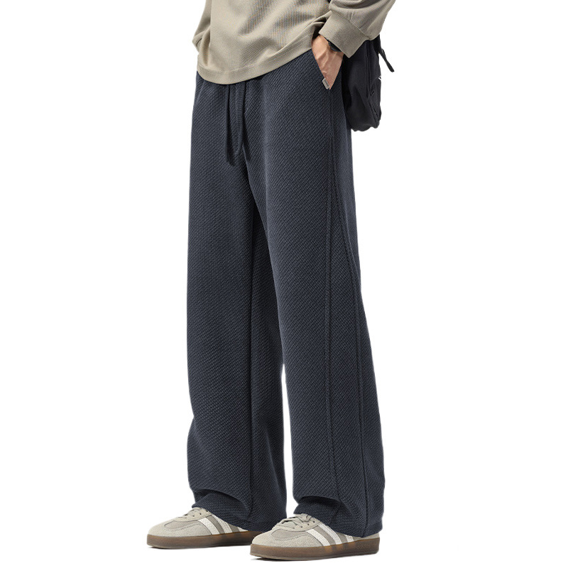 Anyang sametise fliisiga vabad sportpüksid – keskmise talje, 100% polüester, jaapani värske stiil